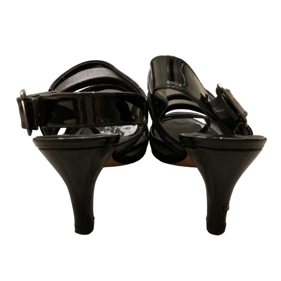 Vaneli size 8.5M mesh sheer NYE Vero Cuoio Emo goth whimsigoth granny peep toe - Picture 8 of 12